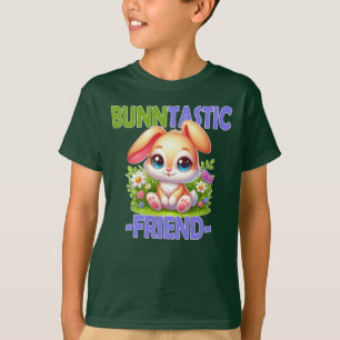 Bunntastic Friend Pun. Niedlich Bunny Rabbit Carto T-Shirt