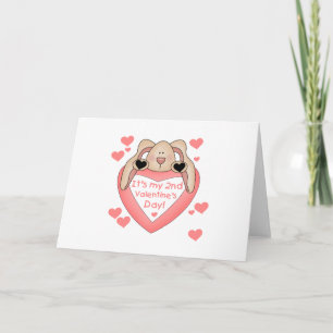 Bunny 2nd Valentine's Day Feiertagskarte