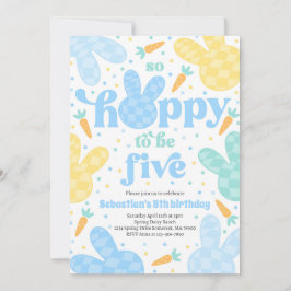 Bunny 5. Geburtstagsparty Spring Boy Bunny Birthda Einladung