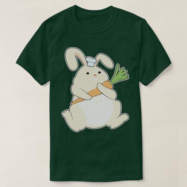 Bunny als Koch mit rot T-Shirt (Design vorne)