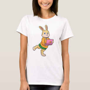 Bunny als Sekretär für Laptop T-Shirt