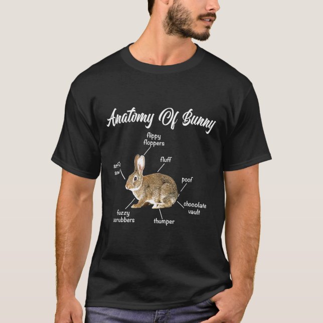 Bunny Anatomy Rabbit Lover Sonnige Mama Sonnensche T-Shirt (Vorderseite)