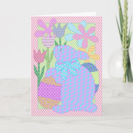 Bunny applicard III Feiertagskarte