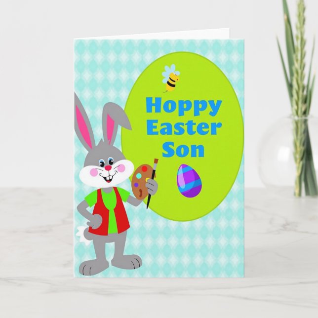 Bunny Artist Happy Season Card Karte (Vorderseite)
