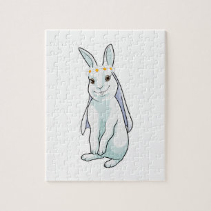 Bunny as Bride with Wreath of Blume Puzzle