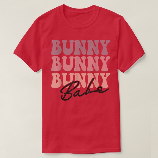 Bunny Babe Happy Ostertag T-Shirt (Design vorne)
