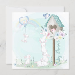 Bunny Baby Shower Einladung