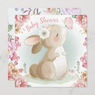 Bunny Baby Shower Einladung