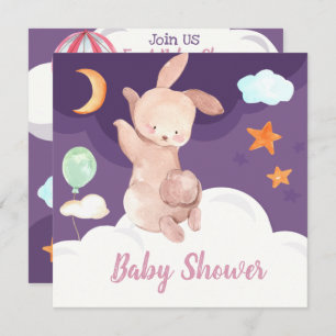 Bunny Baby Shower Einladung