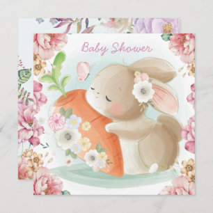 Bunny Baby Shower Einladung