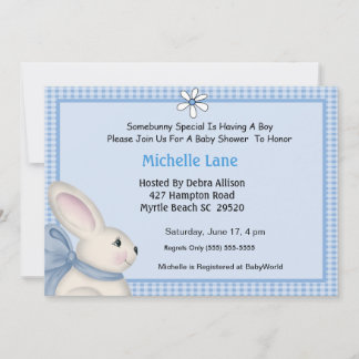Bunny Baby Shower Einladung