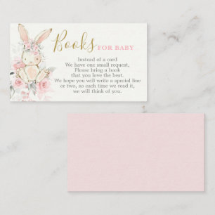 Bunny Baby Shower Girl Bringen Sie eine Reservekar Begleitkarte