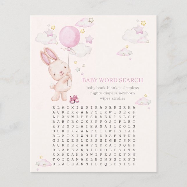 Bunny Baby Shower Girl Game (Vorderseite)