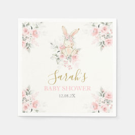 Bunny Baby Shower Girl Serviette