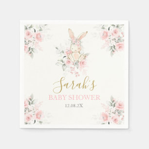 Bunny Baby Shower Girl Serviette