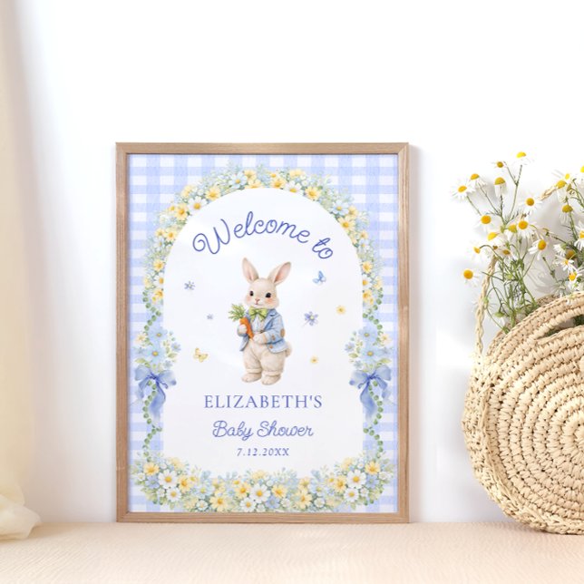 Bunny Baby Shower Welcome Poster (Von Creator hochgeladen)