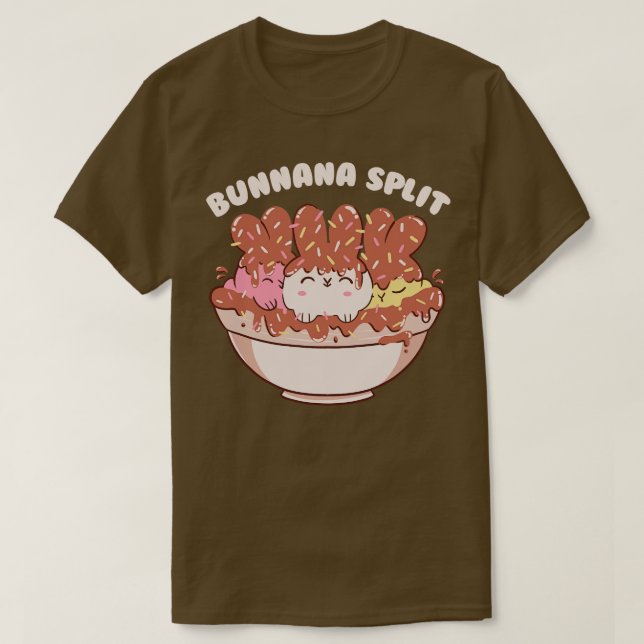 Bunny Banana Split Ice Niedliche Tiere von Tobe T-Shirt (Design vorne)