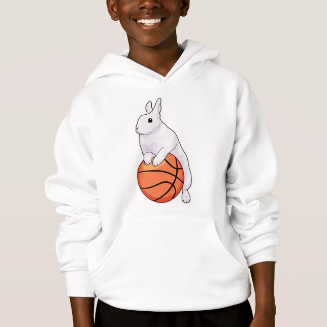 Bunny Basketball Spieler Basketball Hoodie (Vorderseite)