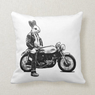 Bunny Biker Kissen