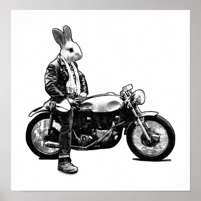 Bunny Biker Poster (Vorne)