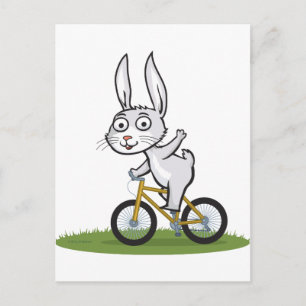 Bunny Biker Postkarte