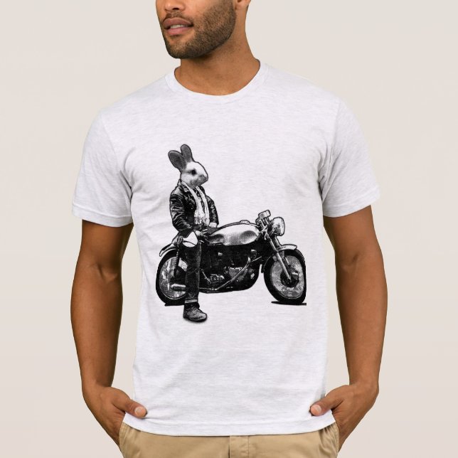 Bunny Biker T-Shirt (Vorderseite)