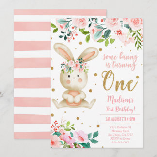 Bunny Birthday Einladung