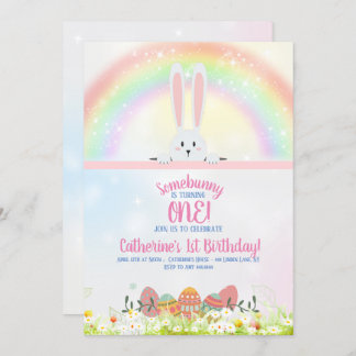 Bunny Birthday Oster Einladung