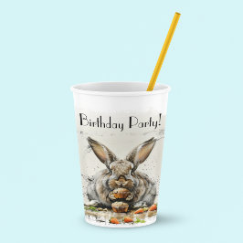 Bunny Birthday Party Pappbecher