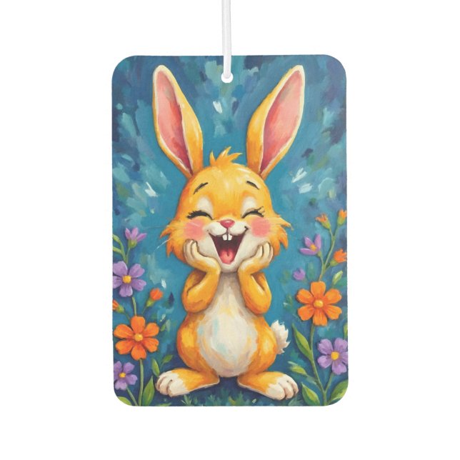 Bunny Bliss Autolufterfrischer (Vorderseite)