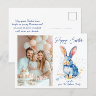🐇 Bunny Bliss Ostergrussen Feiertagspostkarte