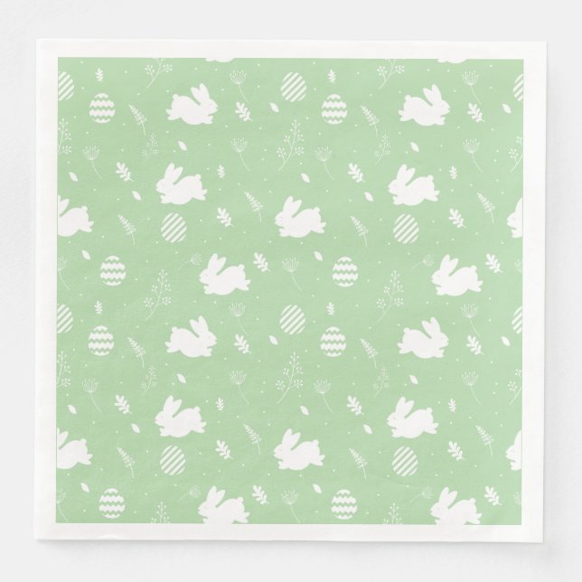 Bunny Bliss - Ostern Napkin Charm Serviette (Vorderseite)