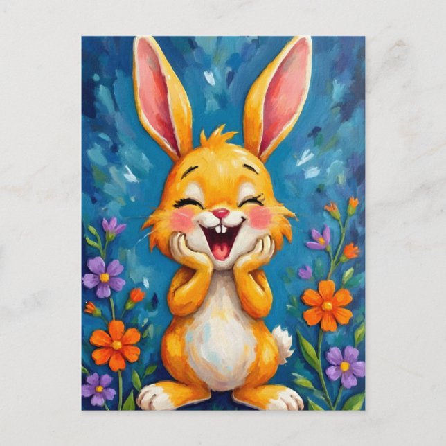 Bunny Bliss Postkarte (Vorderseite)