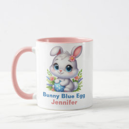 Bunny Blue Egg Tasse