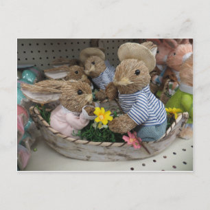 Bunny Boat Postkarte