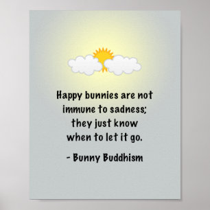 Bunny Buddhism "Lass It Go" Poster