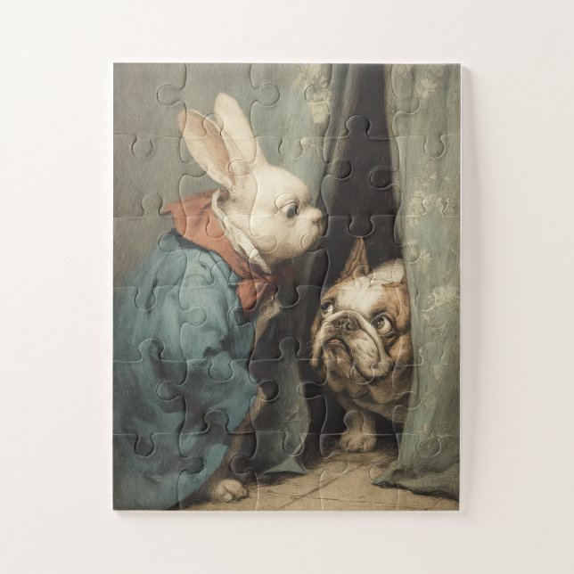 Bunny & Bulldog - Storybook Puzzle (Vertikal)