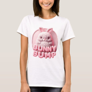 Bunny Bump Baby Announction Design T-Shirt