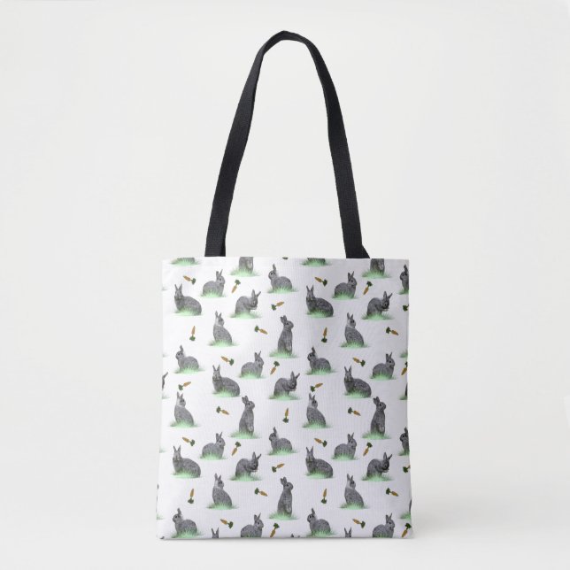 Bunny Carrot Craze ganz über Print Bag (Vorderseite)