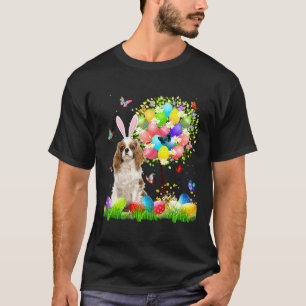 Bunny Cavalier King Charles Spaniel Oaster Eggs Tr T-Shirt