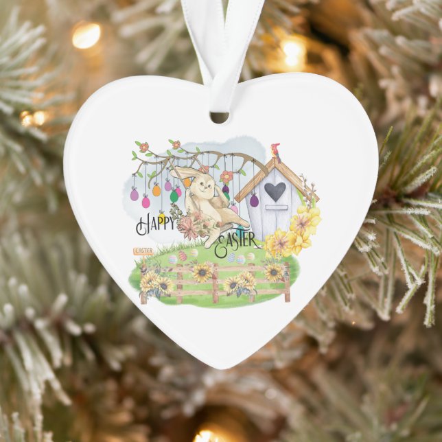 Bunny Celebrates Ornament (Baum)