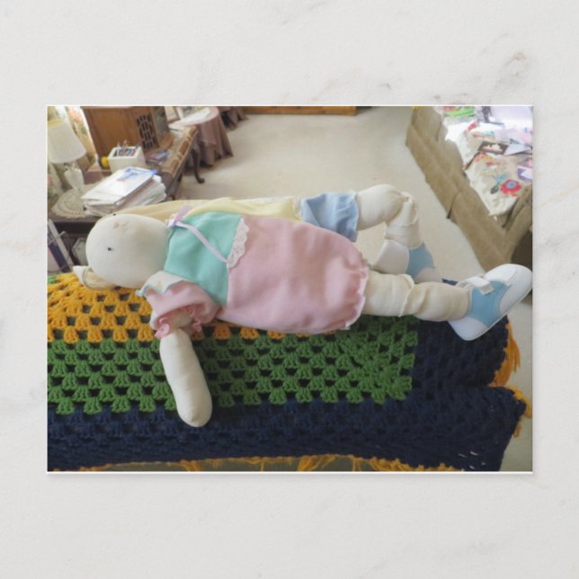 Bunny Centerfold Postkarte (Vorderseite)