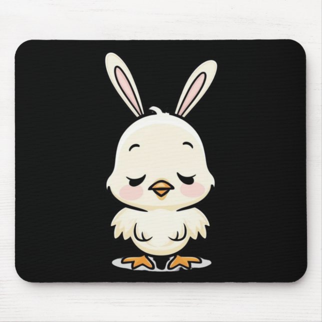 Bunny Chick Sticker2 Mousepad (Vorne)