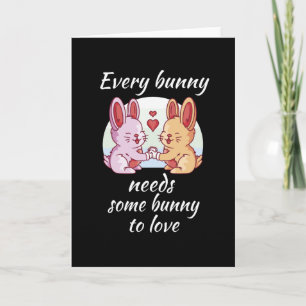 Bunny Couple Liebe Herzlich Willkommen Karte