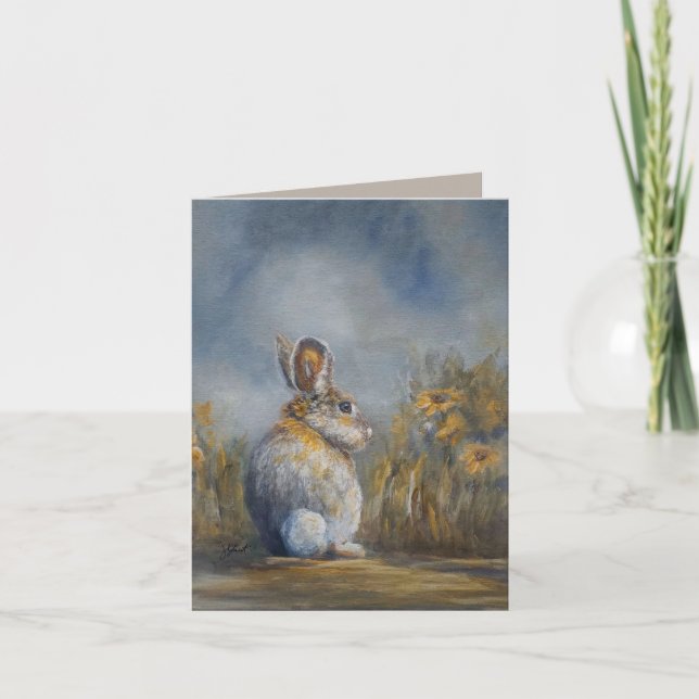 Bunny Dankeskarte (Vorderseite)