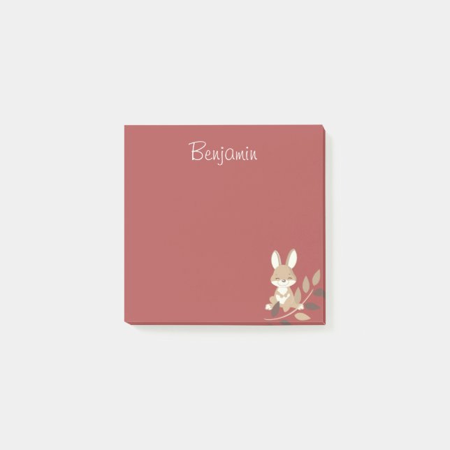 Bunny Delight Post-it Klebezettel (Vorderseite)
