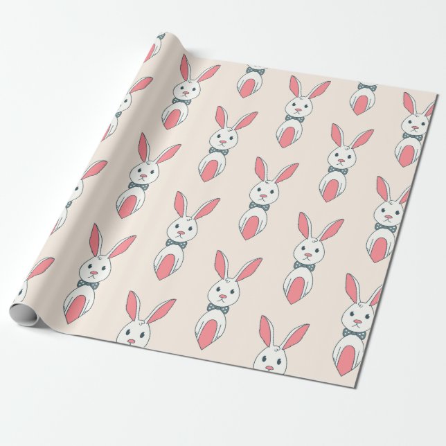 Bunny Design Geschenkpapier (Ungerollt)