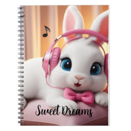 Bunny Dreamer Notizbuch – Süßes Pastell-Tagebuch f Notizblock