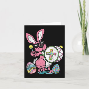 Bunny Drummer Ostereier Jagen Frühlingshasen Jes Karte