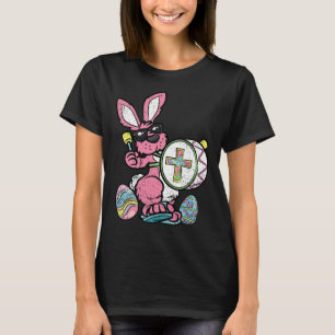Bunny Drummer Ostereier Jagen Frühlingshasen Jes T-Shirt